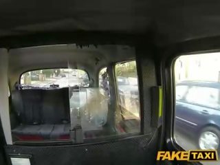 Ηδονικός gal αποστεωμένα με ο cab οδηγός